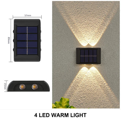 Solar Wall Lamp Outdoor Garden & Yard Lighting – Waterproof LED Light 