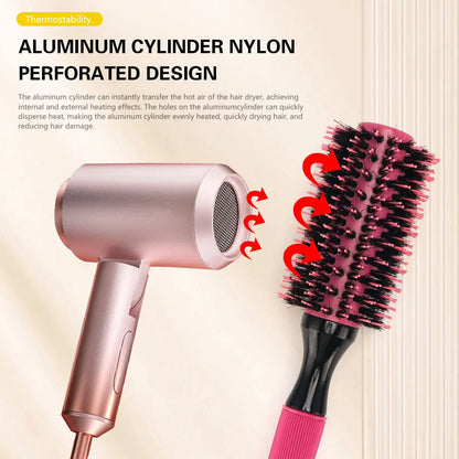 Hair Brush for Curly Hair – Curling & Styling Brush for Salon & Home Use