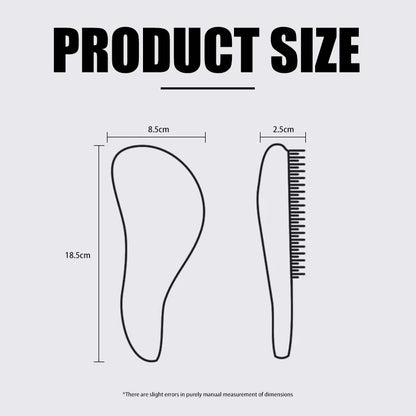 Women’s Anti-Static Airbag Comb – Curved Detangling Hair Brush for Curly Hair & Scalp Massage