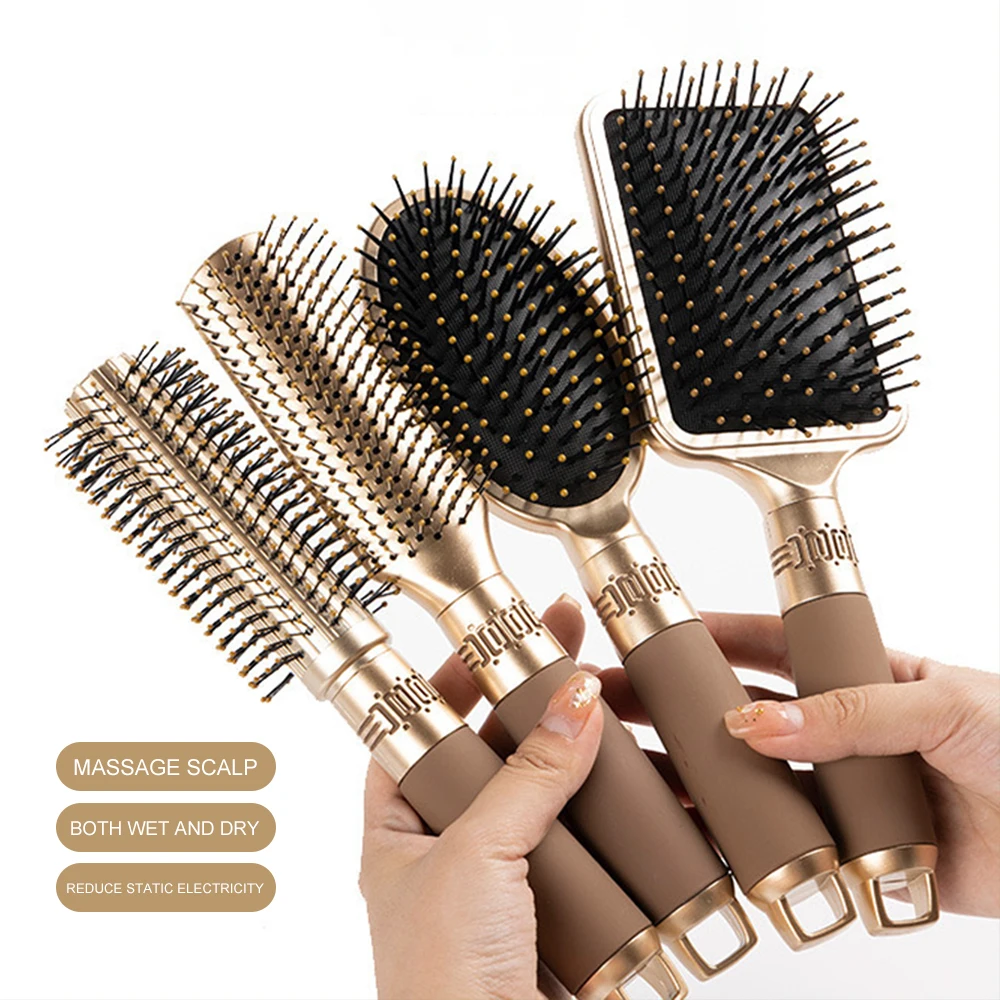 Hair Massage Air Cushion Comb – Anti-Static Detangling Hair Brush for Salon & Home Use