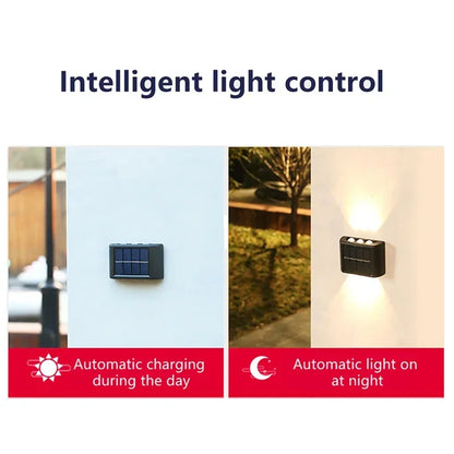Solar Wall Lamp Outdoor Garden & Yard Lighting – Waterproof LED Light 