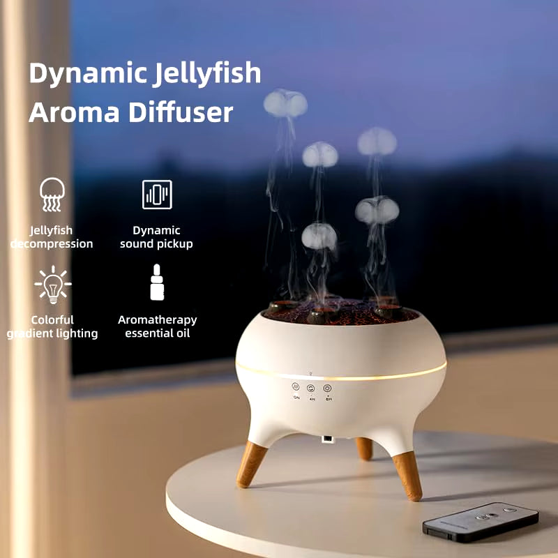 Air Humidifier 250ml – Remote-Controlled Essential Oil Diffuser with 7-Color Night Light