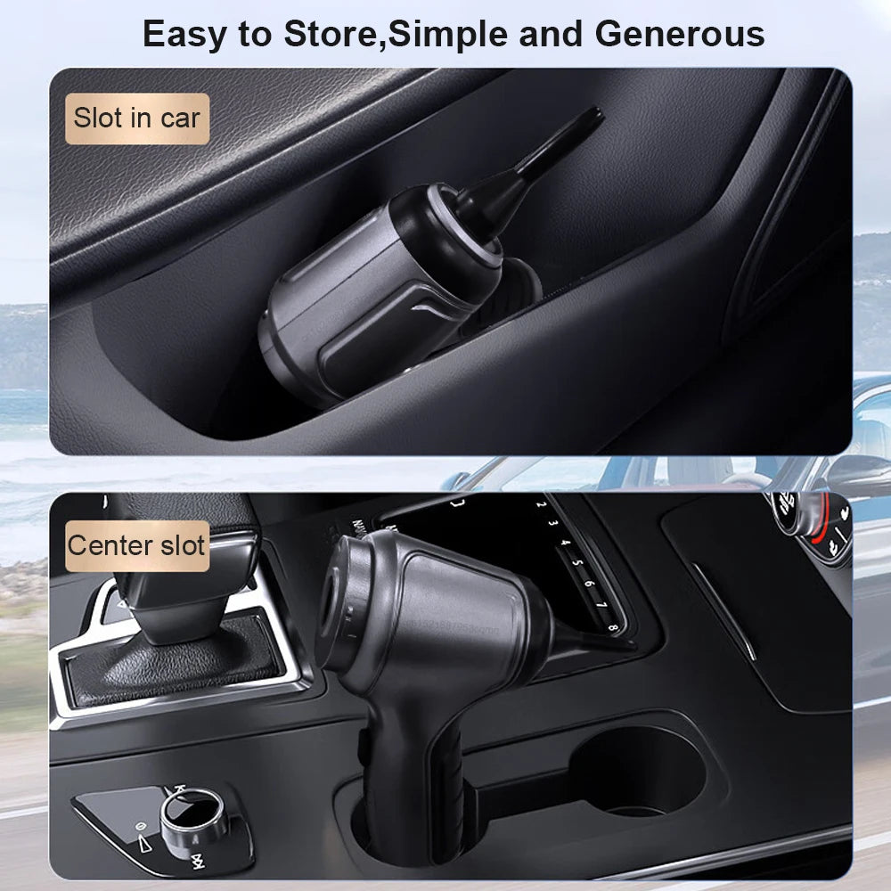 Wireless Car Vacuum Cleaner – 95000PA Suction | Handheld Mini Vacuum & Blower for Home & Car 