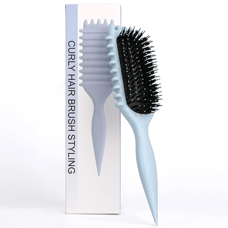 Bounce Curly Define Hair Styling Brush Anti-Pull Curl Shaping Tool for Men & Women