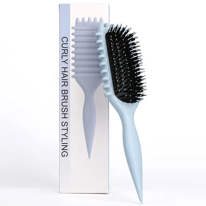 Bounce Curly Define Hair Styling Brush Anti-Pull Curl Shaping Tool for Men & Women