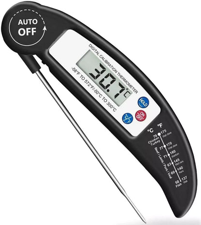Digital Food Thermometer with Instant Read Probe – Ultra-Fast & Accurate for Cooking, BBQ, Milk, Meat
