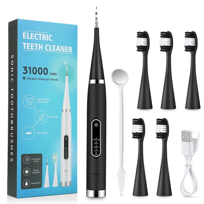 Electric Teeth Whitening Scaler – High-Frequency Tooth Cleaner Dental Plaque Tartar Remover with 5 Modes