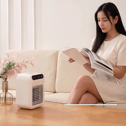 Portable Mini Air Conditioner Fan – USB Powered Water Cooling Fan for Room, Office & Car Use