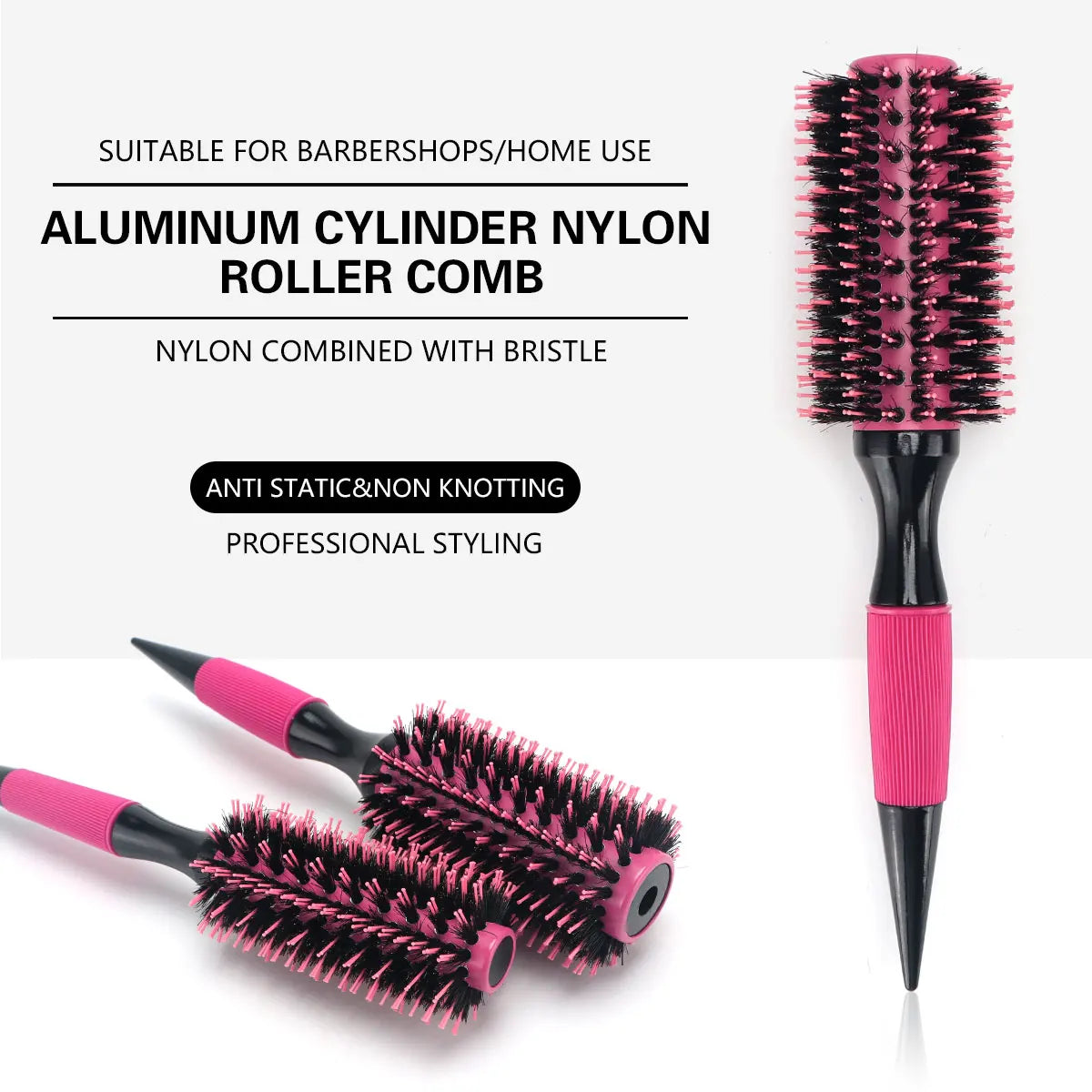 Hair Brush for Curly Hair – Curling & Styling Brush for Salon & Home Use