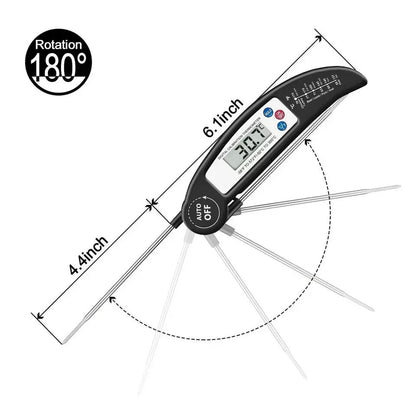 Digital Food Thermometer with Instant Read Probe – Ultra-Fast & Accurate for Cooking, BBQ, Milk, Meat