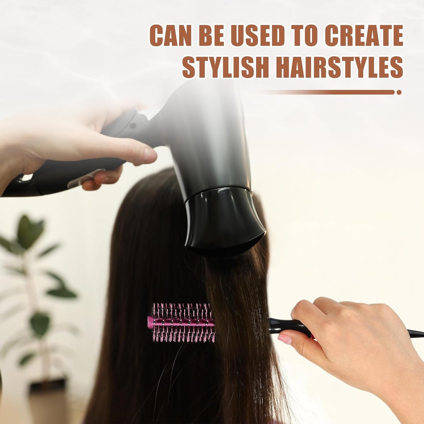 Hair Brush for Curly Hair – Curling & Styling Brush for Salon & Home Use