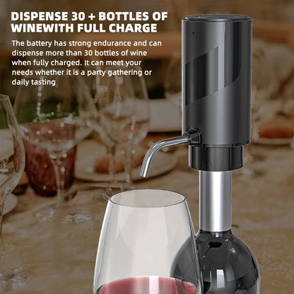 Portable Wine Aerator Pump with Silicone Tube

