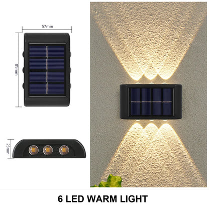 Solar Wall Lamp Outdoor Garden & Yard Lighting – Waterproof LED Light 