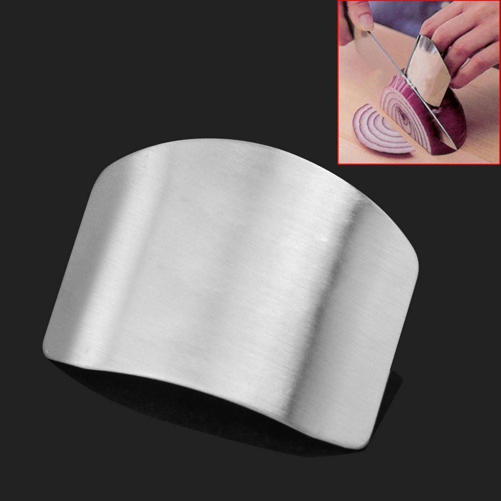 Stainless Steel Finger Guard – Safe Chopping & Slicing Hand Protector for Kitchen Use