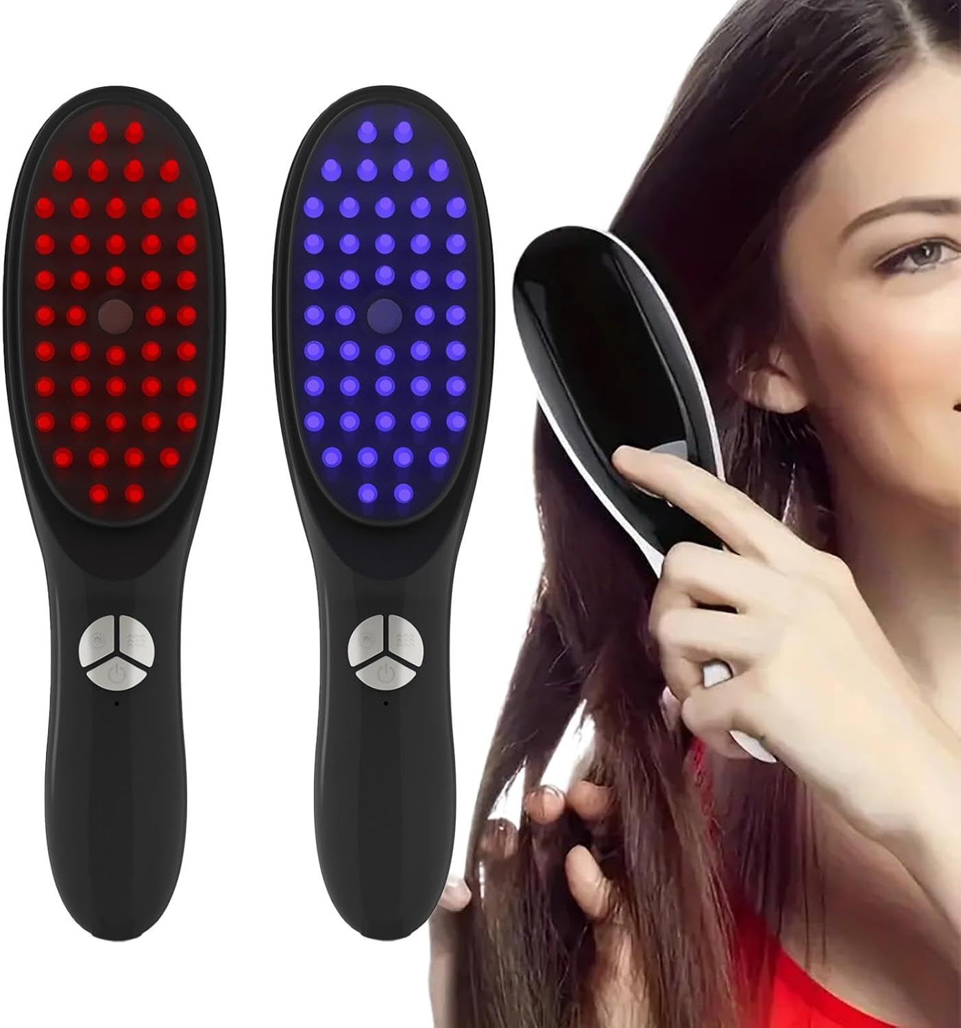 Electric Spray Massage Comb – Anti-Hair Loss Scalp Massager with Vibration, LED Therapy & Nano Atomization