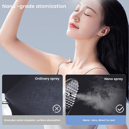 Electric Spray Massage Comb – Anti-Hair Loss Scalp Massager with Vibration, LED Therapy & Nano Atomization