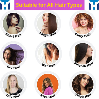 Women’s Anti-Static Airbag Comb – Curved Detangling Hair Brush for Curly Hair & Scalp Massage