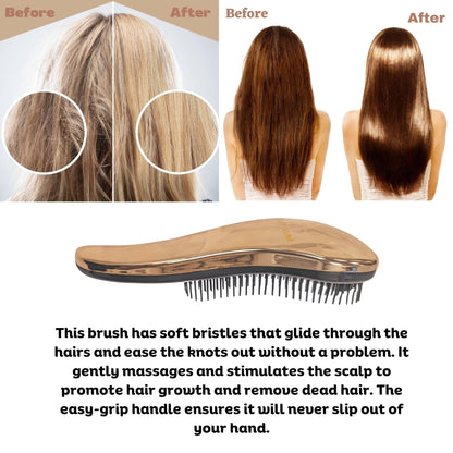 Women’s Anti-Static Airbag Comb – Curved Detangling Hair Brush for Curly Hair & Scalp Massage