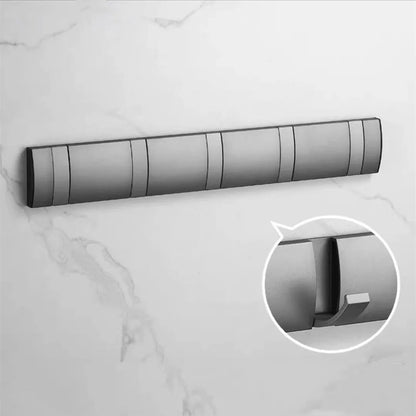 Foldable Bathroom Towel Rack – Nail-Free Wall Hook Hanger for Towels, Coats & Robes – Back Door Organizer