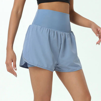 Women’s High Waist 2-in-1 Running Shorts