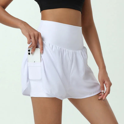 Women’s High Waist 2-in-1 Running Shorts