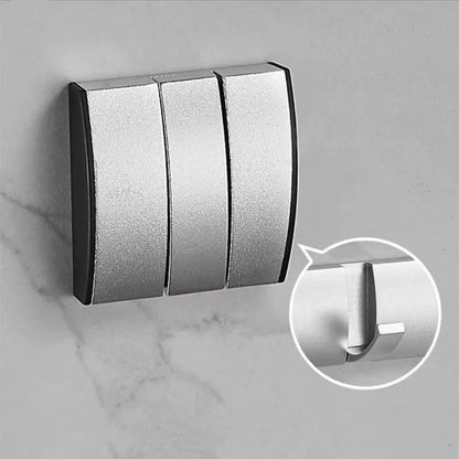 Foldable Bathroom Towel Rack – Nail-Free Wall Hook Hanger for Towels, Coats & Robes – Back Door Organizer