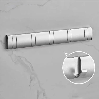 Foldable Bathroom Towel Rack – Nail-Free Wall Hook Hanger for Towels, Coats & Robes – Back Door Organizer