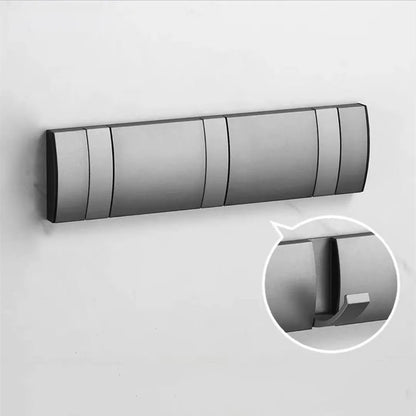 Foldable Bathroom Towel Rack – Nail-Free Wall Hook Hanger for Towels, Coats & Robes – Back Door Organizer