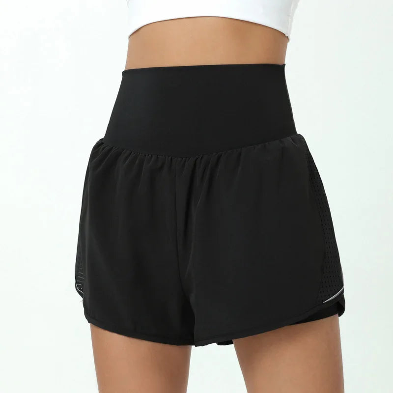 Women’s High Waist 2-in-1 Running Shorts