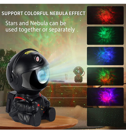 Astronaut Galaxy Projector Light – Starry Sky LED Night Lamp with Remote Control for Kids & Adults