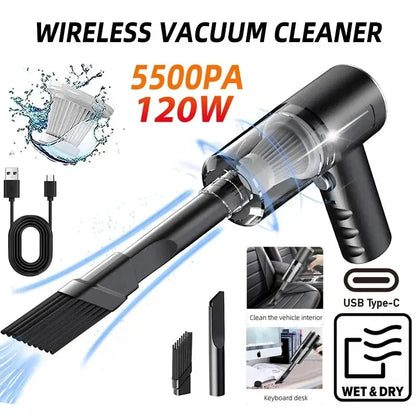 USB Mini Vacuum Cleaner For Motor Car – Portable, High Power USB Charging
