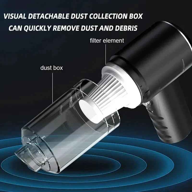 USB Mini Vacuum Cleaner For Motor Car – Portable, High Power USB Charging