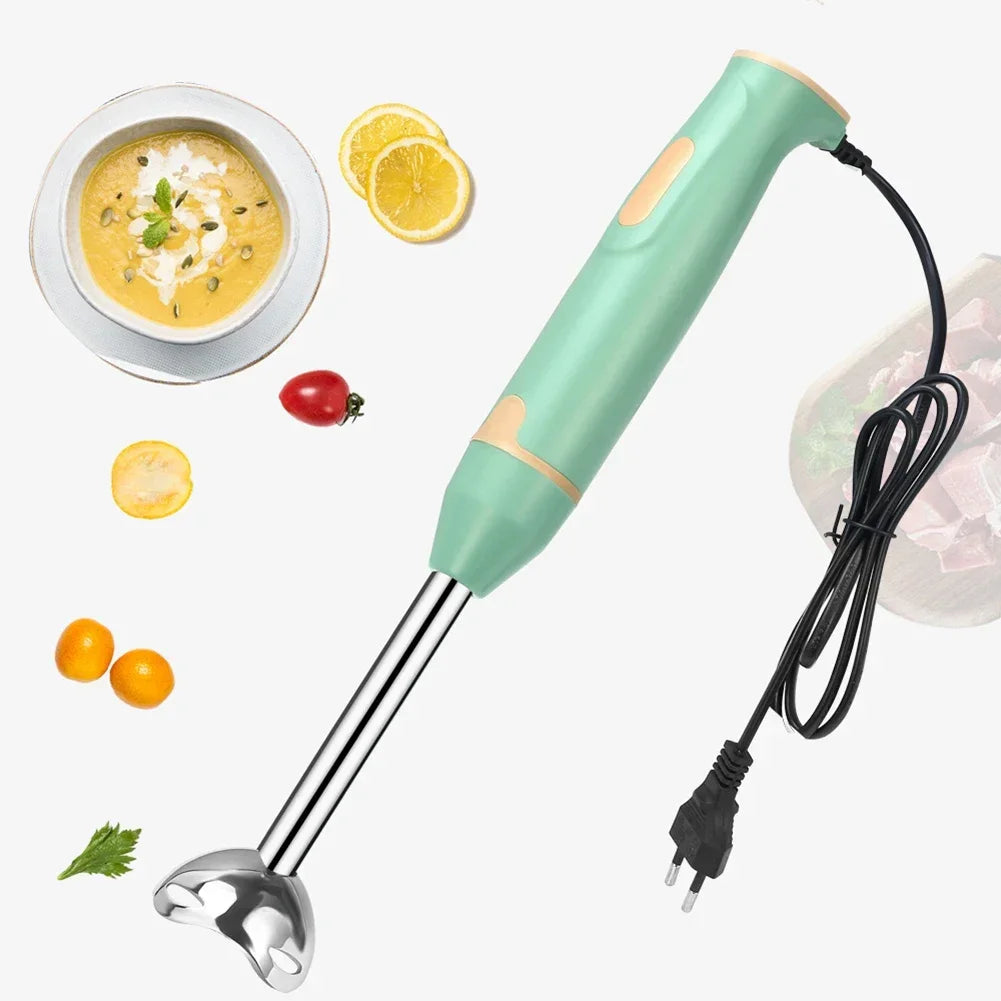400W Handheld Blender Electric Stick Mixer for Meat, Smoothies, Sauces, Baby Food, Soups – Ergonomic, Stainless Steel