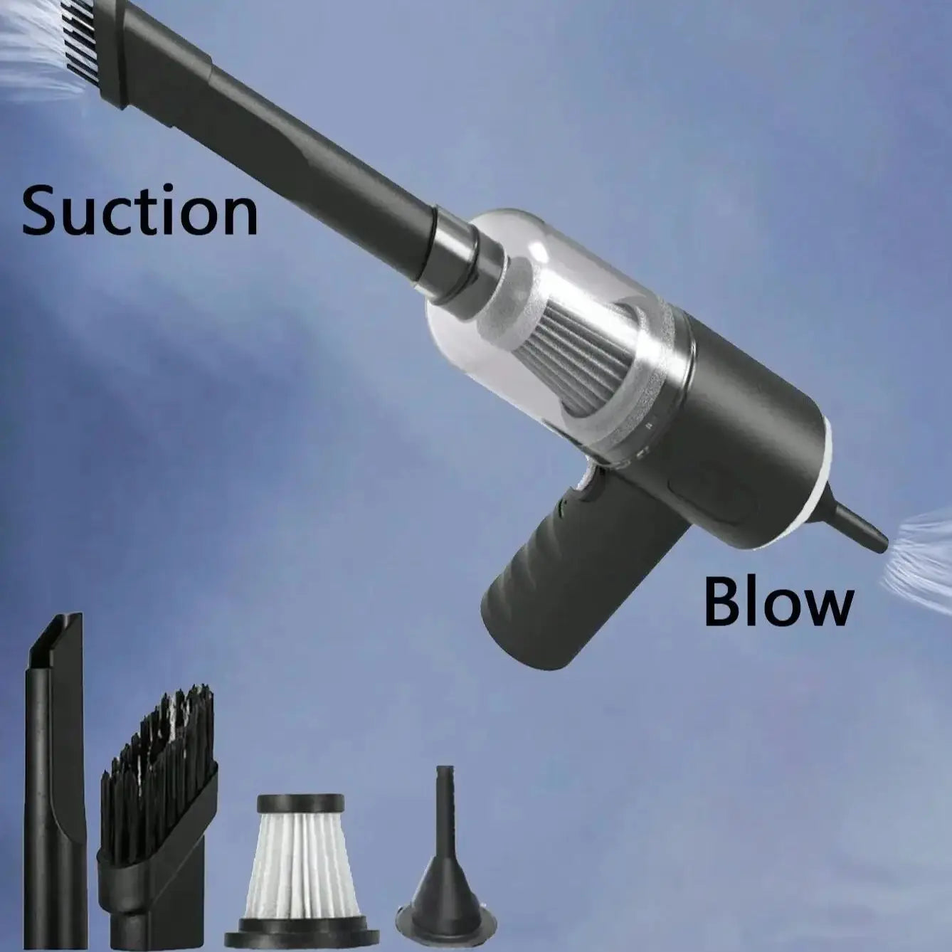 USB Mini Vacuum Cleaner For Motor Car – Portable, High Power USB Charging