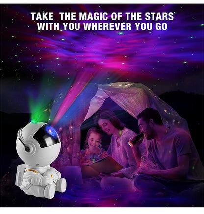 Astronaut Galaxy Projector Light – Starry Sky LED Night Lamp with Remote Control for Kids & Adults