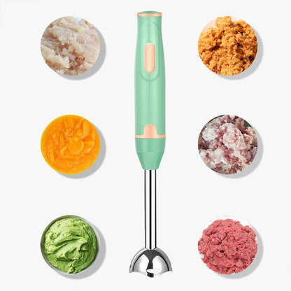 400W Handheld Blender Electric Stick Mixer for Meat, Smoothies, Sauces, Baby Food, Soups – Ergonomic, Stainless Steel