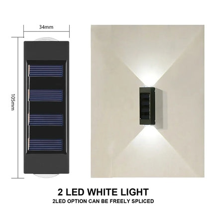 Solar Wall Lamp Outdoor Garden & Yard Lighting – Waterproof LED Light 