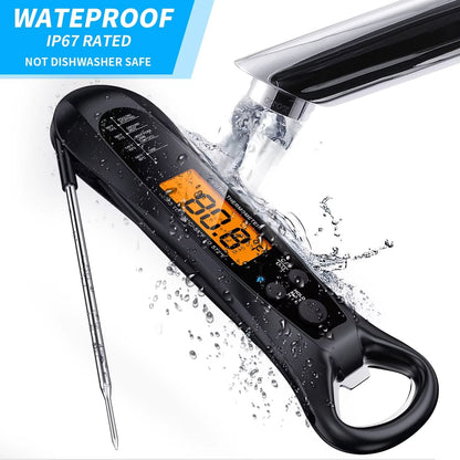 Instant Read Digital Meat Thermometer – Fast, Precise Food Temperature Gauge with Backlight