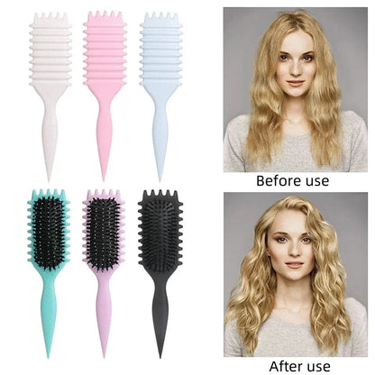 Bounce Curly Define Hair Styling Brush Anti-Pull Curl Shaping Tool for Men & Women