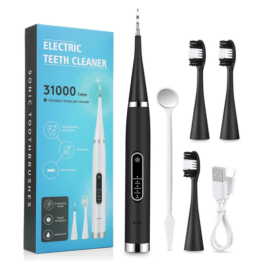 Electric Teeth Whitening Scaler – High-Frequency Tooth Cleaner Dental Plaque Tartar Remover with 5 Modes